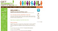 Desktop Screenshot of getdiversitycertified.com